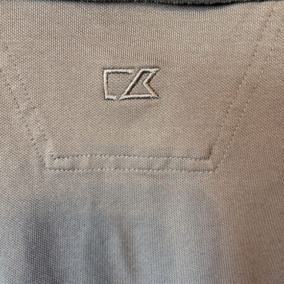 Cutter & Buck Arkansas Razorbacks Polo L 1/4 Button-Up Grey Long Sleeve Pullover - Picture 7 of 13